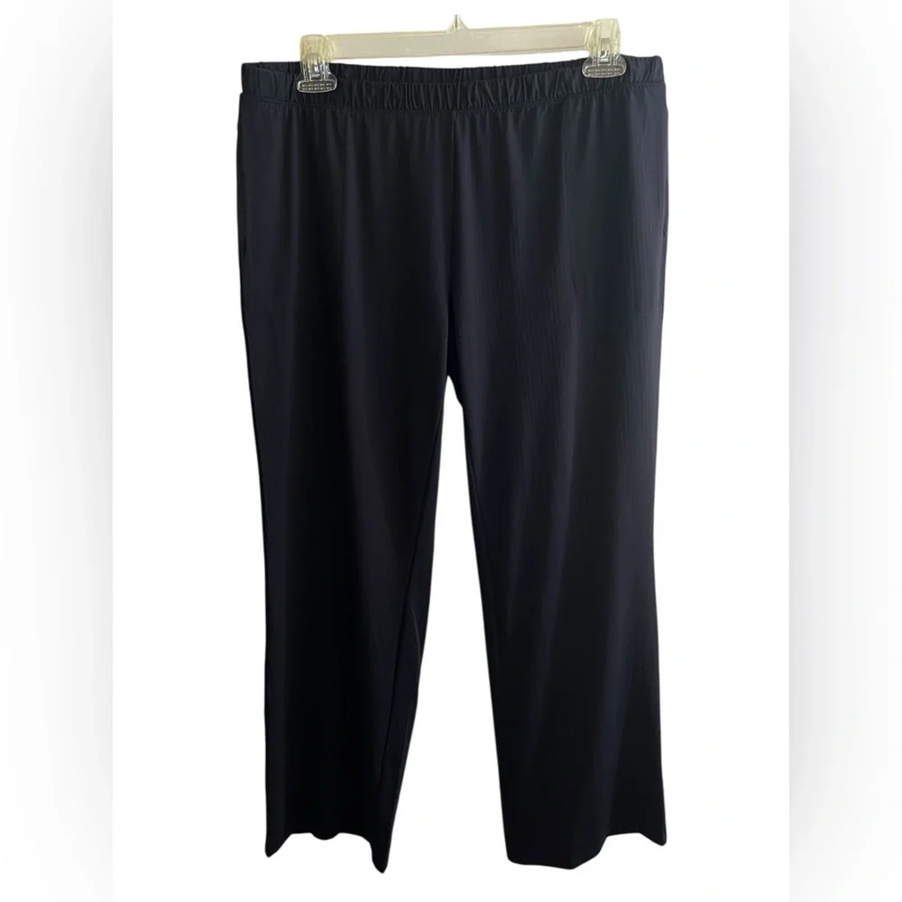 IBKUL IBKomfortable Size XL Straight-leg jogger Black Pants with Pockets - Picture 2 of 14